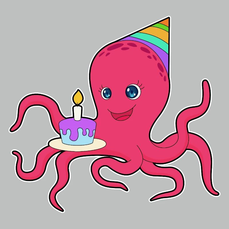Octopus Birthday Cake