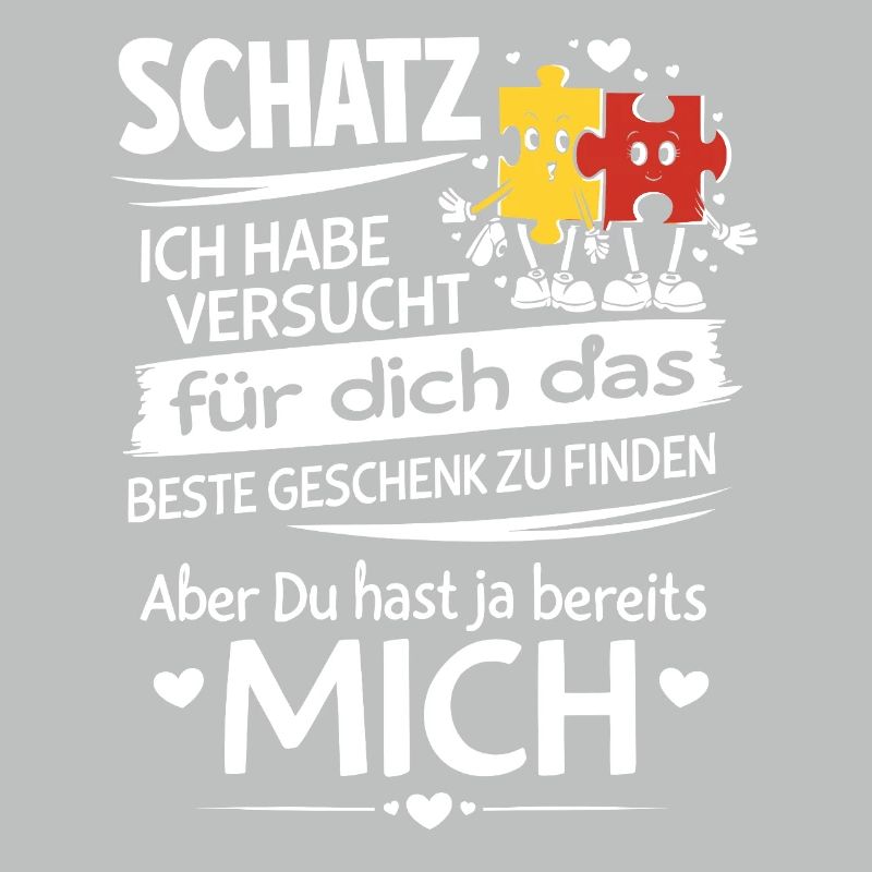 Schatz Geschenk Spruch Puzzleherz