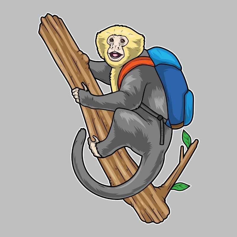 Monkey Student Backpack School
