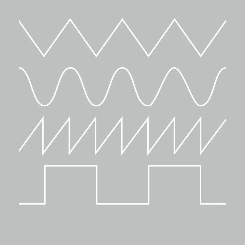 Synthesizer Waveforms (white font) #1 