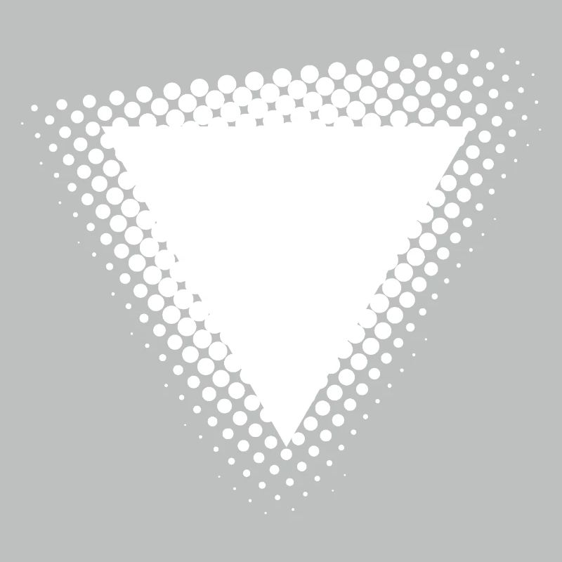 Halftone Triangle Burst