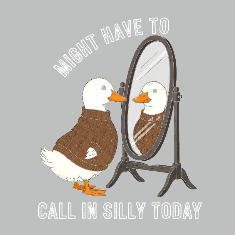 Motif du pull miroir de canard