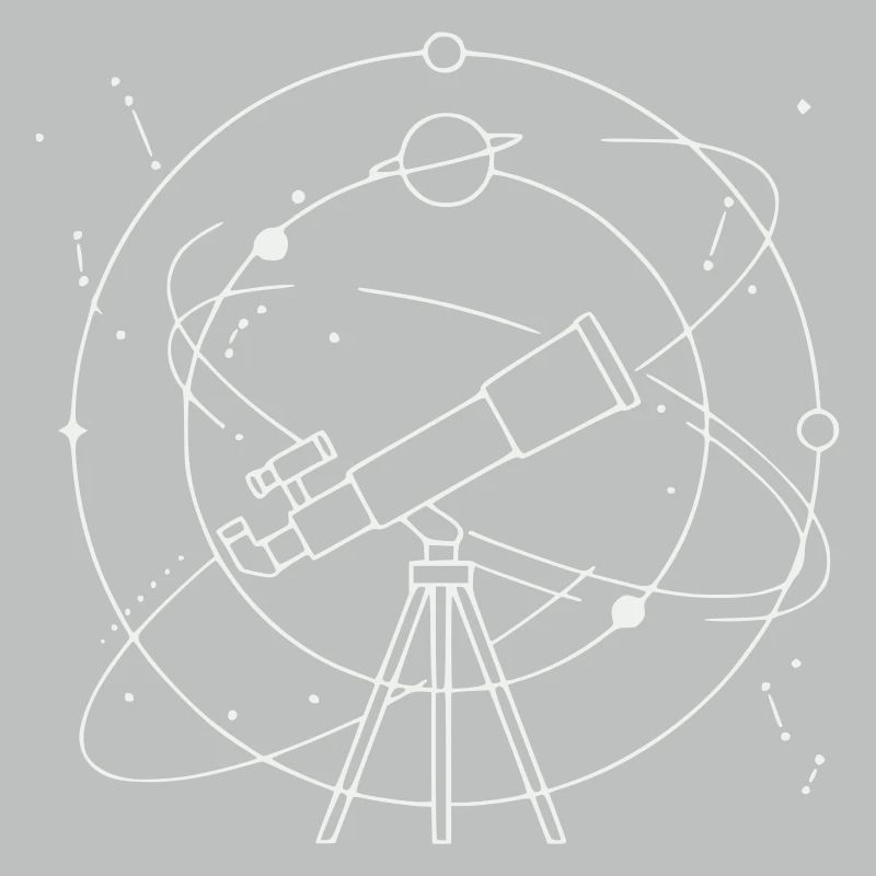 Constellation des planètes du système solaire du télescope