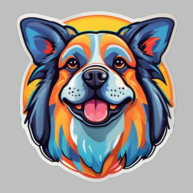 Regenbogenhund-Lächeln