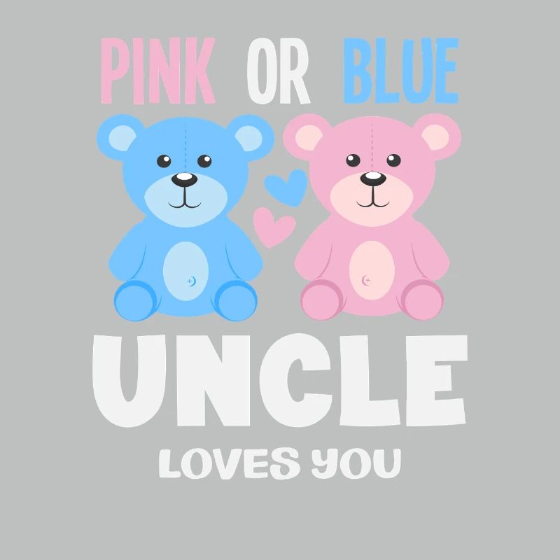 Pink Oder Blau Onkel Liebt Dich