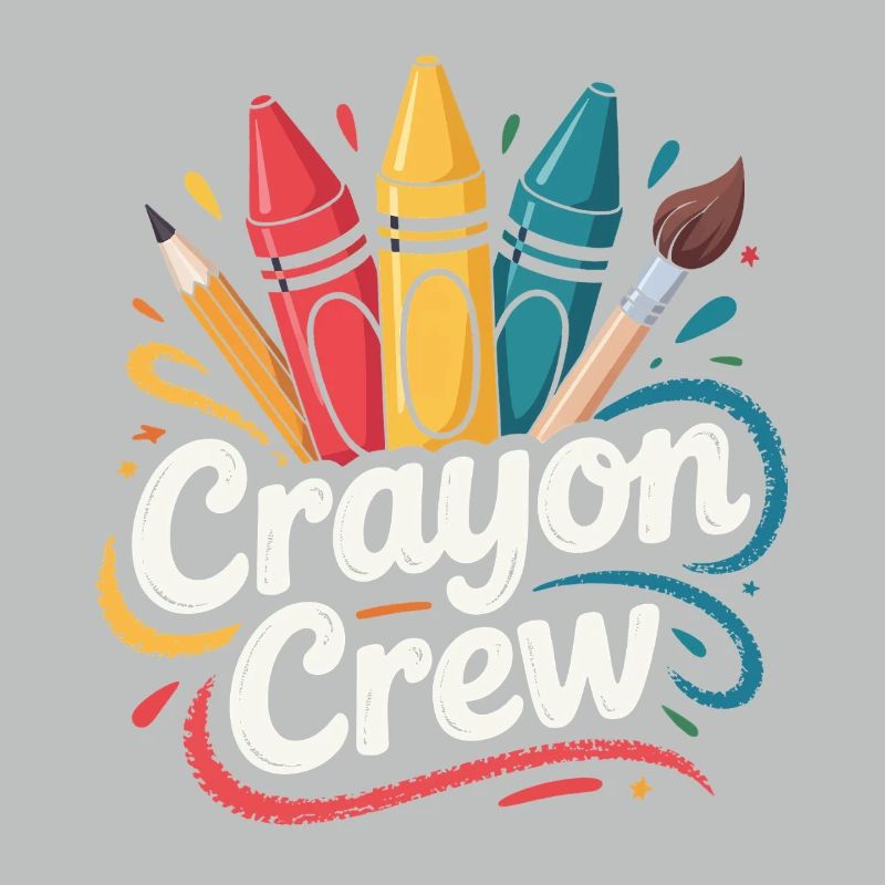 Explosion de couleurs de l’équipe Crayon