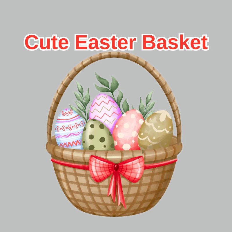 Cute Easter Basket Shirt – Easter Eggs Tee