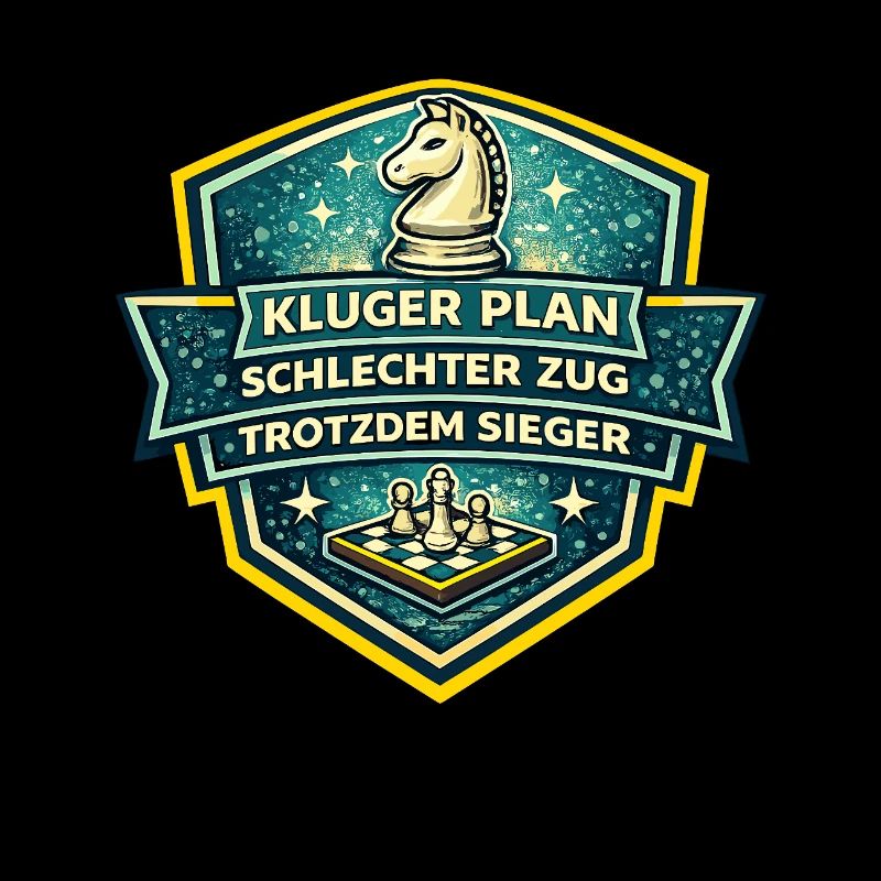 Schachheld Badge: Kluger Plan Sieger
