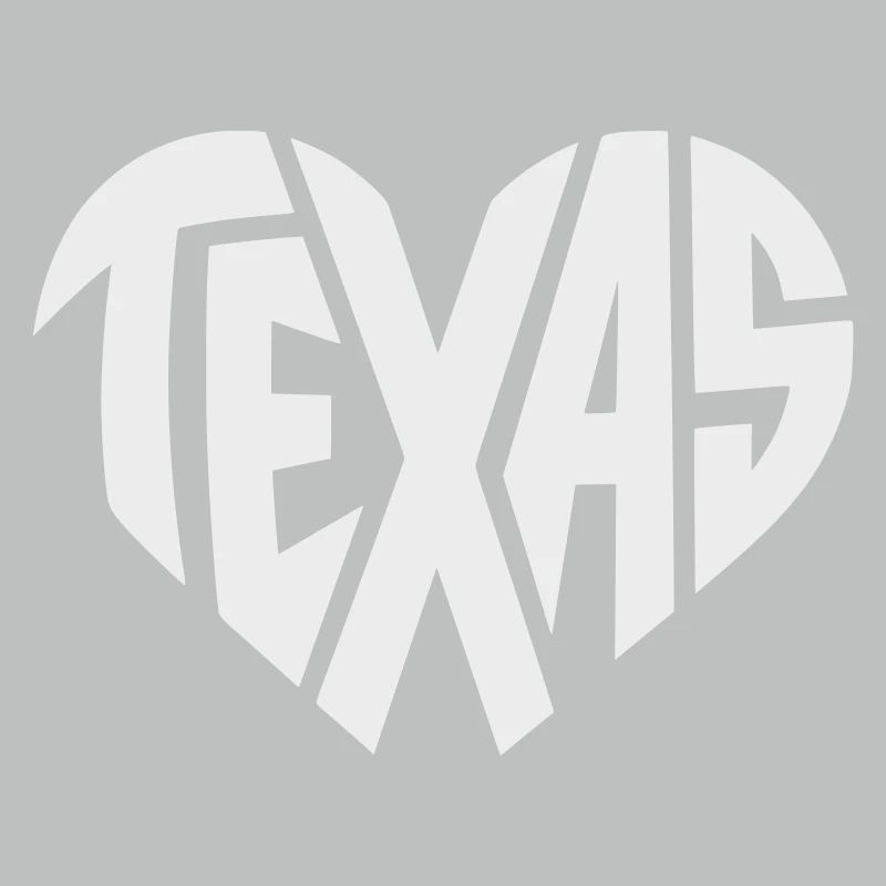 Texas Herz Typografie