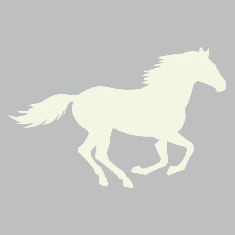 Springender Hengst Silhouette