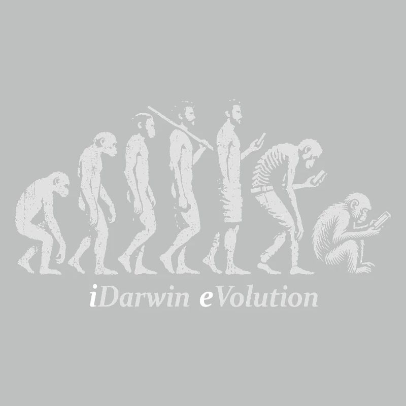 Die Evolution des Silhouettendesigns der Menschheit