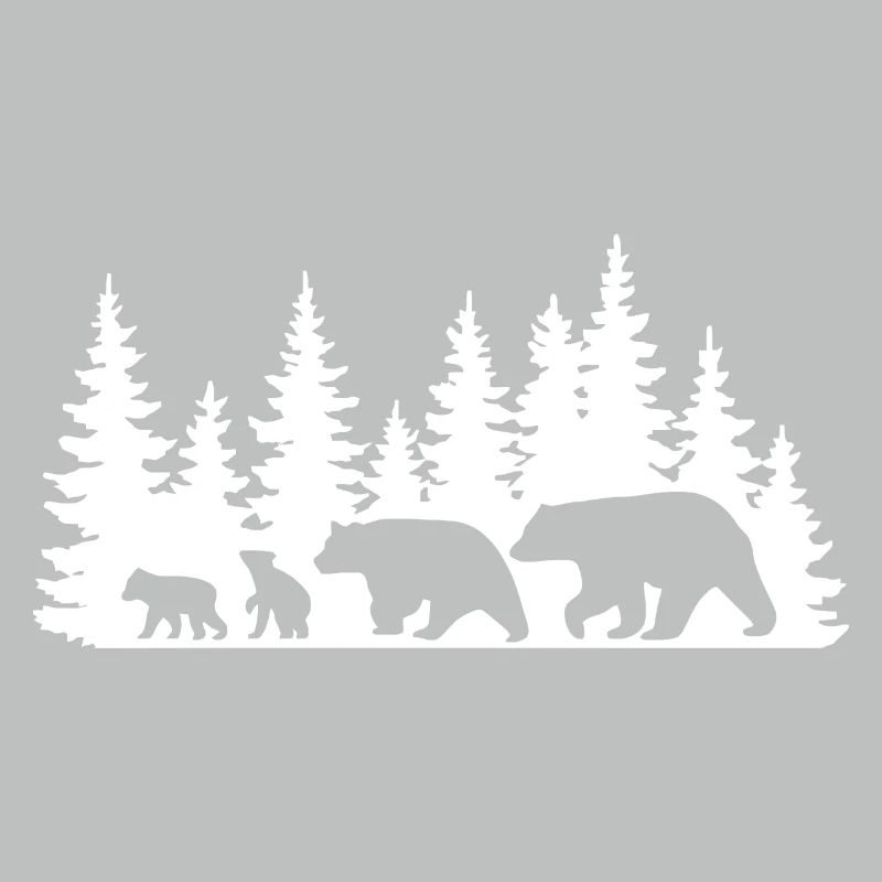 Silhouette Forêt Faune Design