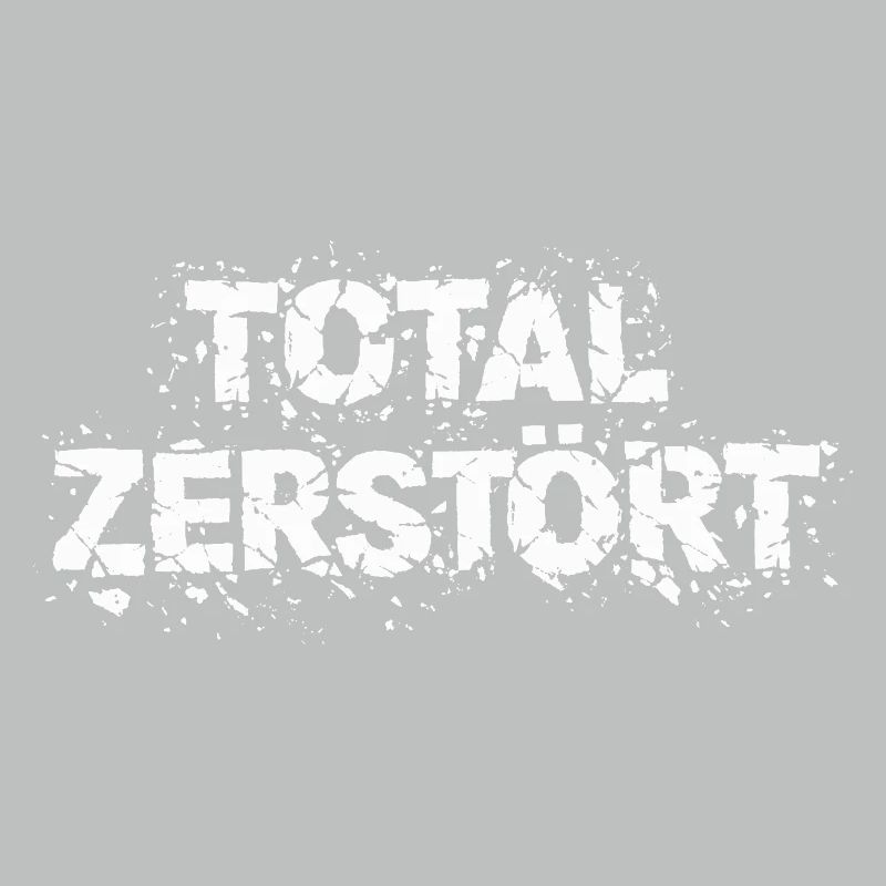Totalement détruit - Déclaration de conception grunge