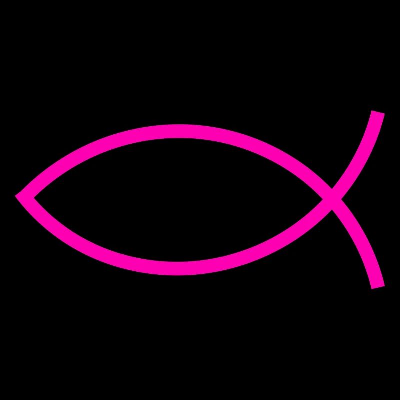 Jesus fish pink ichthys fish fish fish