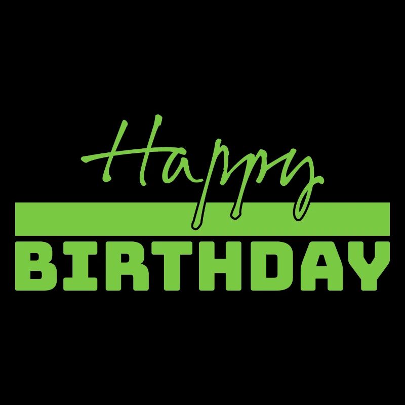Tshirt joyeux anniversaire vert