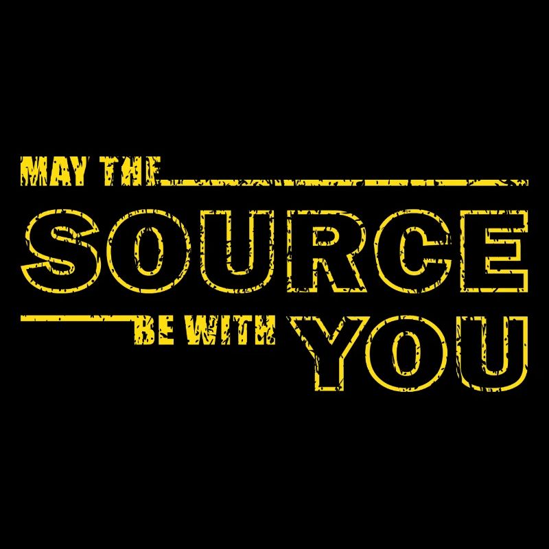 May the Source Be With You – Geek Tee