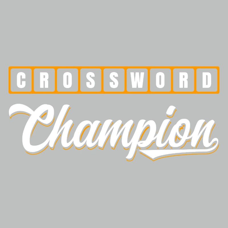 Conception typographique de Champion des mots croisés
