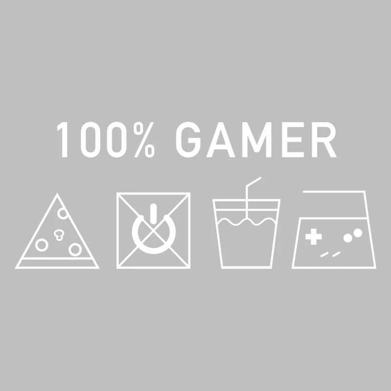 100% Gamer (Version Blanche)