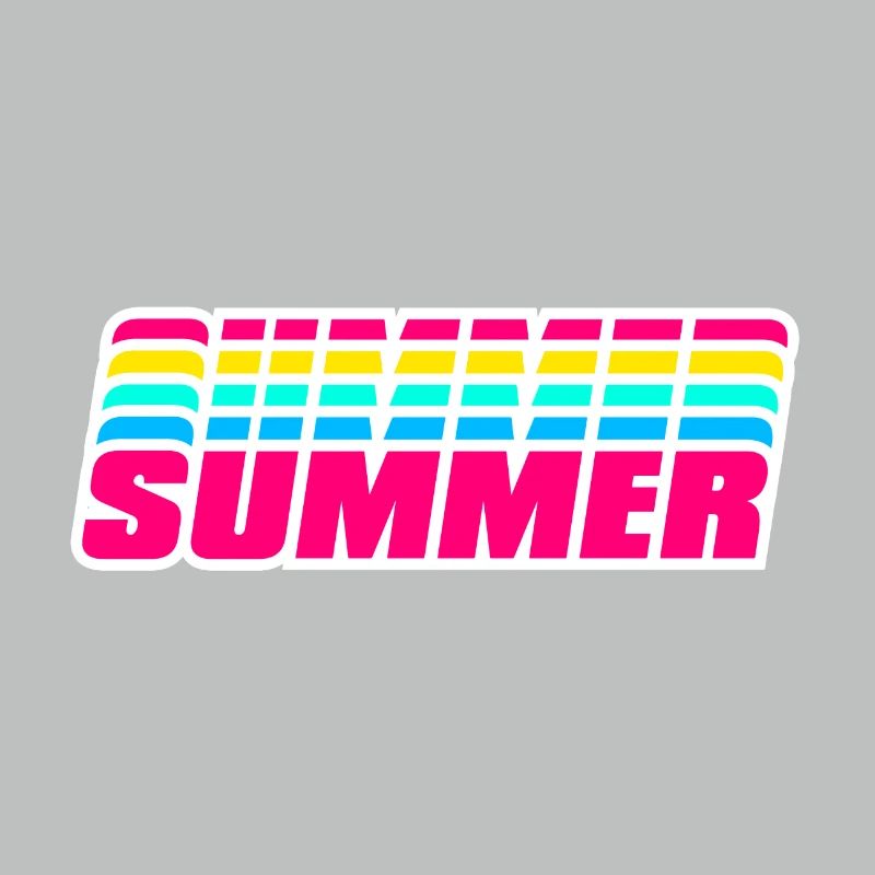 Retro Summer | 80s Style Rainbow 