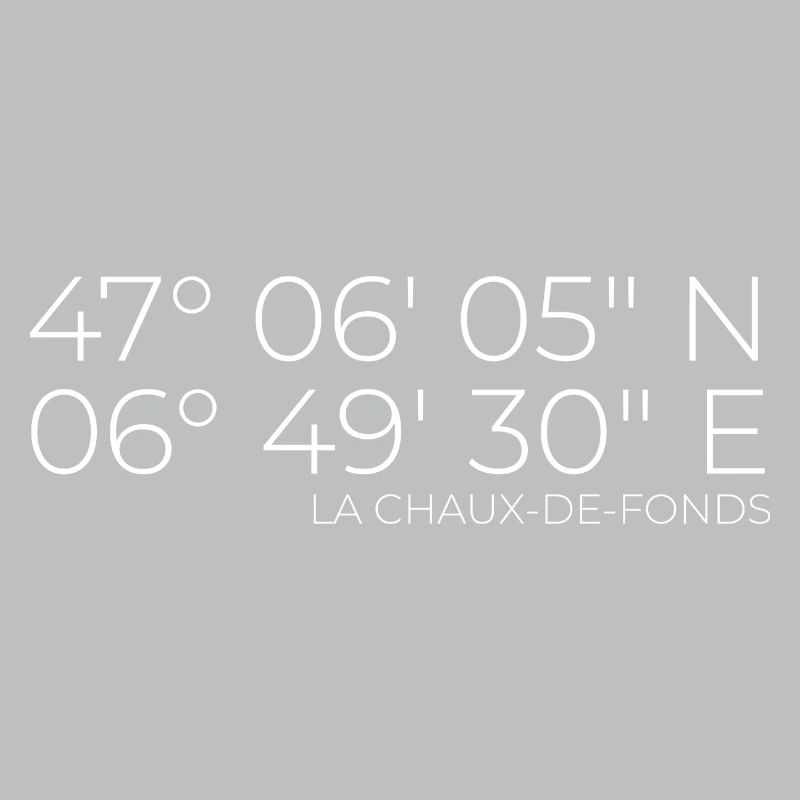 Coordinates La Chaux-de-Fonds