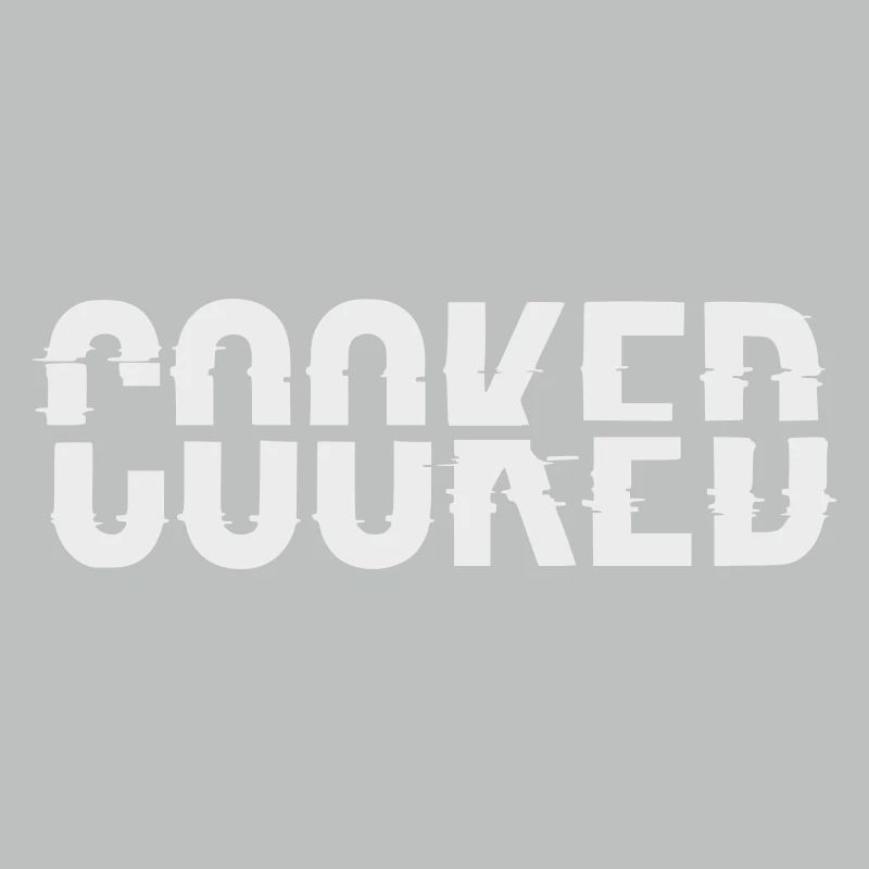 Glitch Lettering Cooked