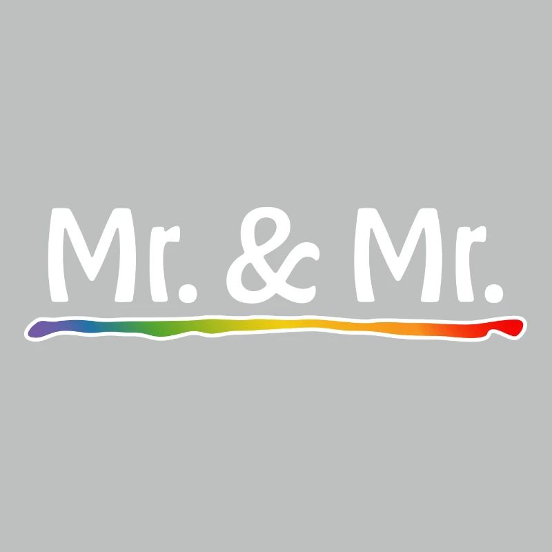 Regenbogen Mr and Mr schwule Hochzeit