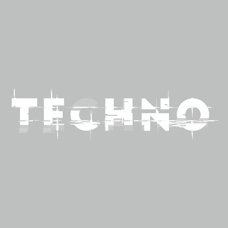 Techno design glitch, pour DJ EDM Techno House
