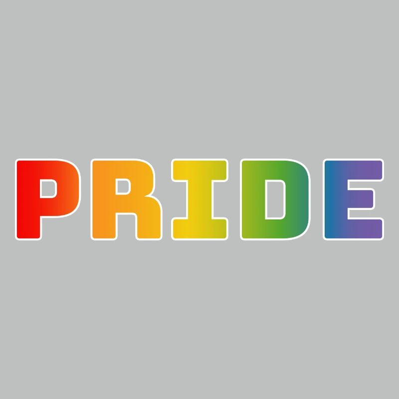 Rainbow pride blanc