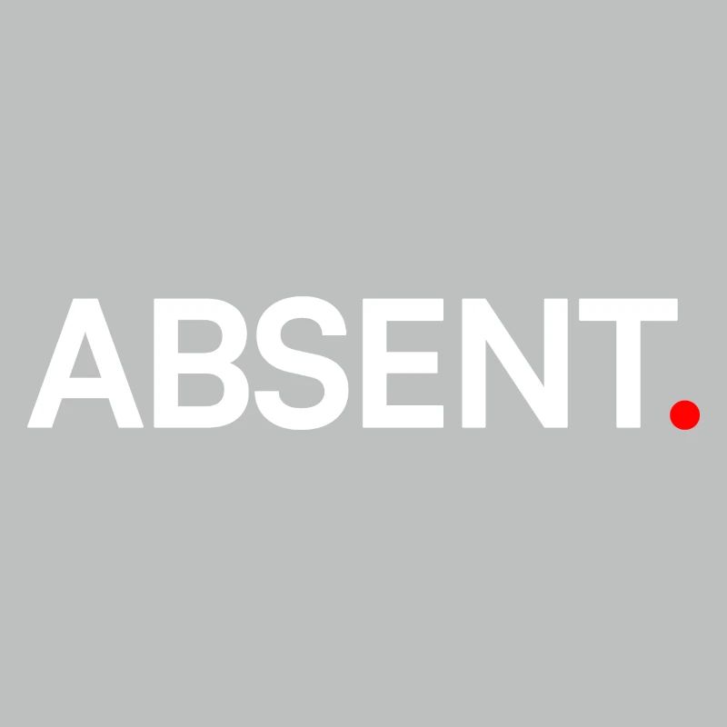 ABSENT. Design Minimal Expression Moderne