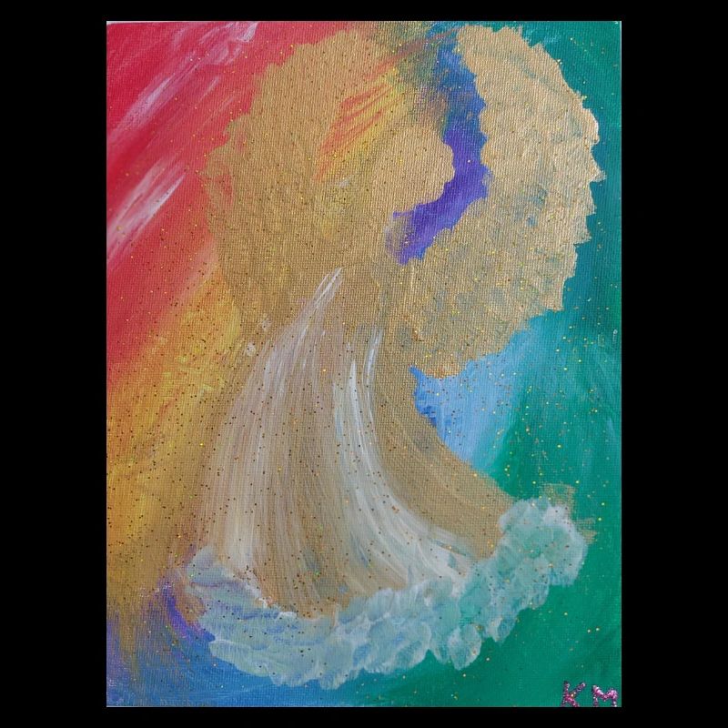 Regenbogenengel - Engel des Einklangs - Engelbild