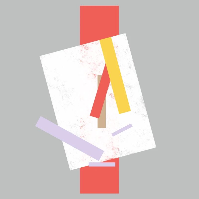 Jeu abstrait de couleurs sur imprimé
