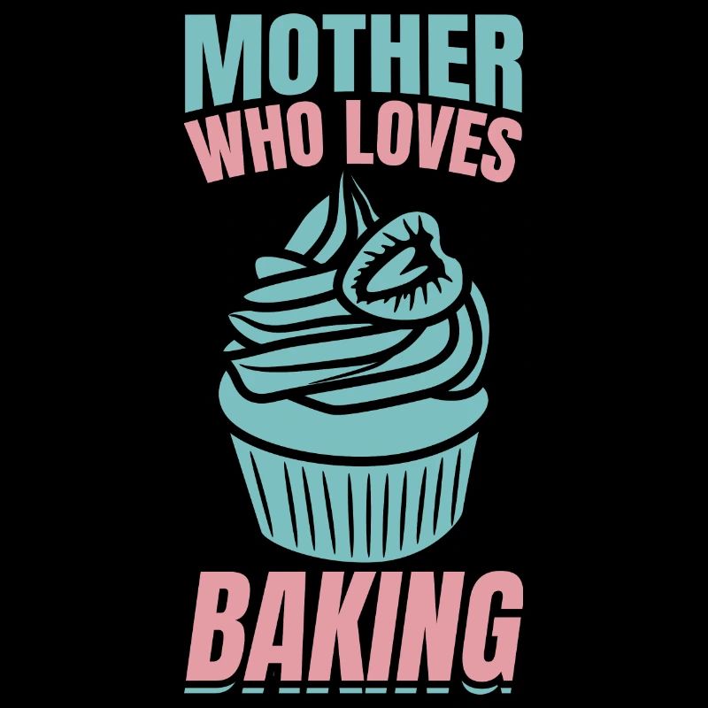 Mutter, die das Backen liebt