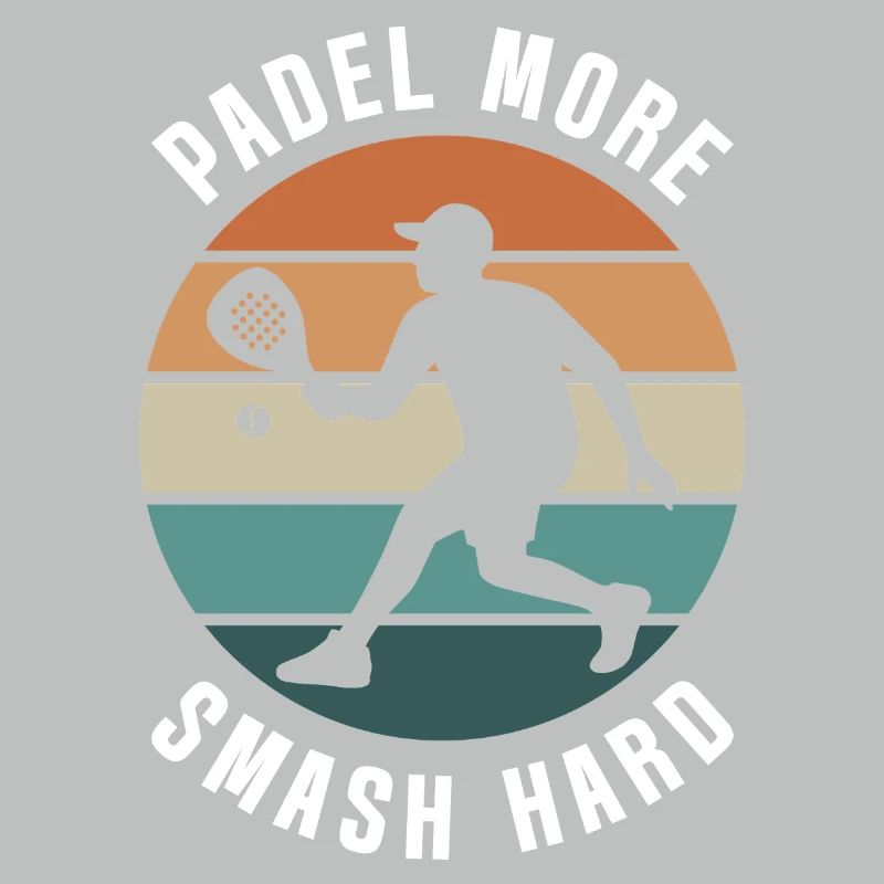 Padel Plus Smash Hard Retro Design