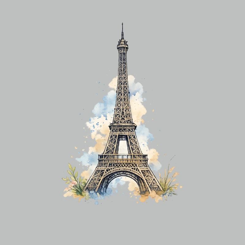 Wasserfarbe Eiffelturm Impression