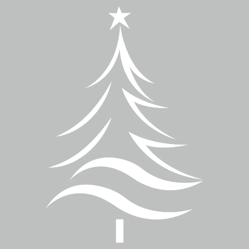 Christmas Tree Silhouette Style
