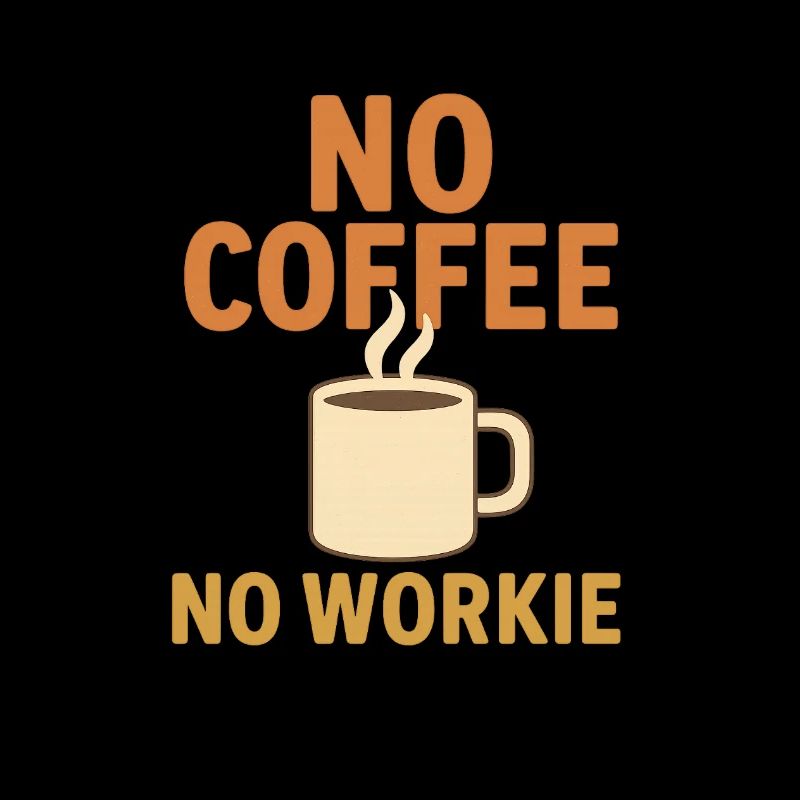 Pas de café, pas de t-shirt Workie
