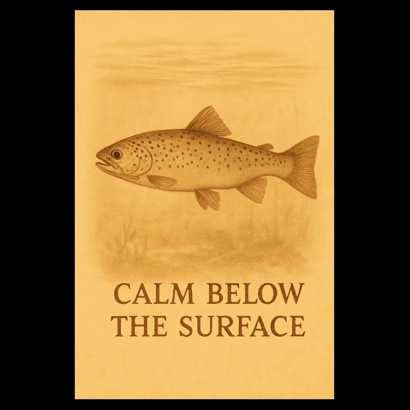 Calm Below the Surface Trout Print