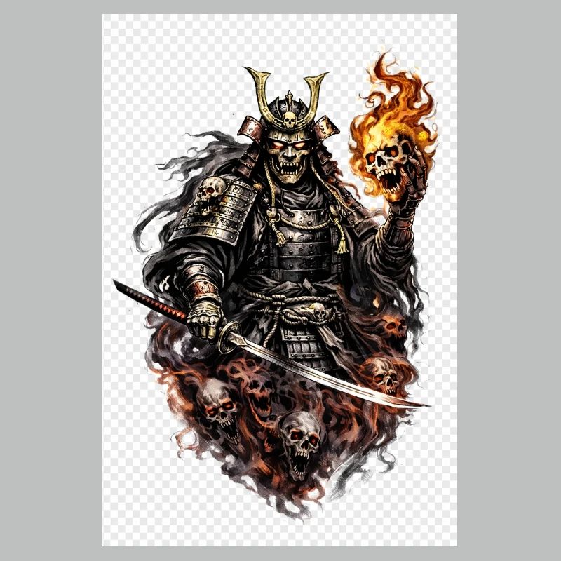 Flameskull Samurai