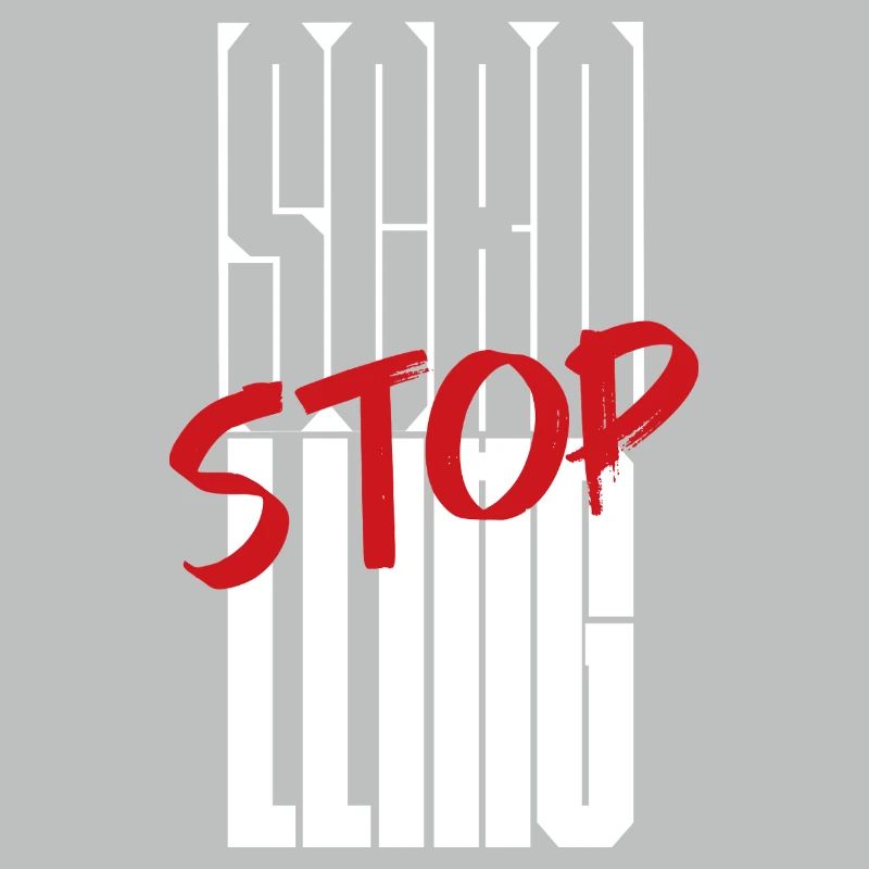 Stop Scrolling Typography design