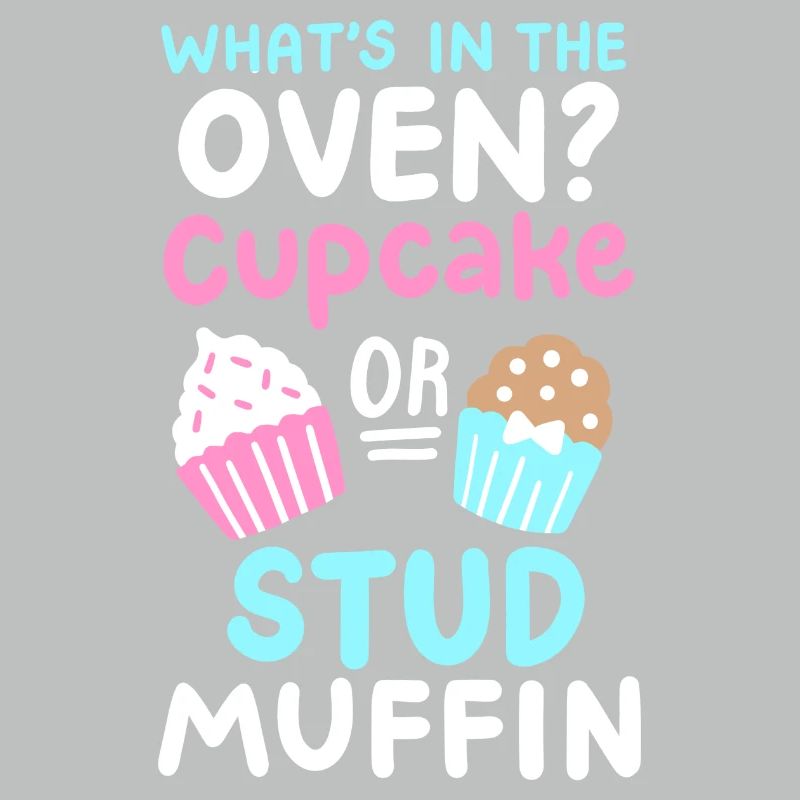 Cupcake oder Stud Muffin Gender Reveal Party