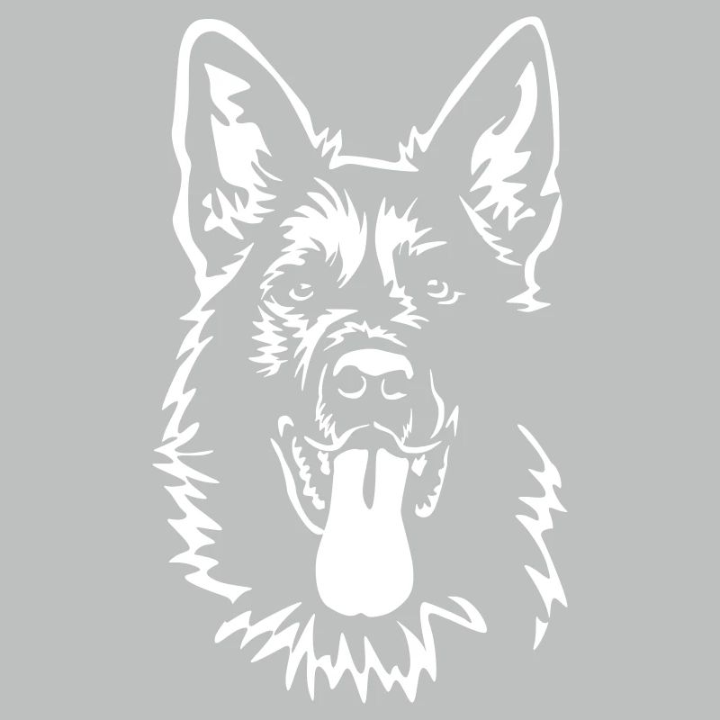 German Shepherd Head "Black Edition"
