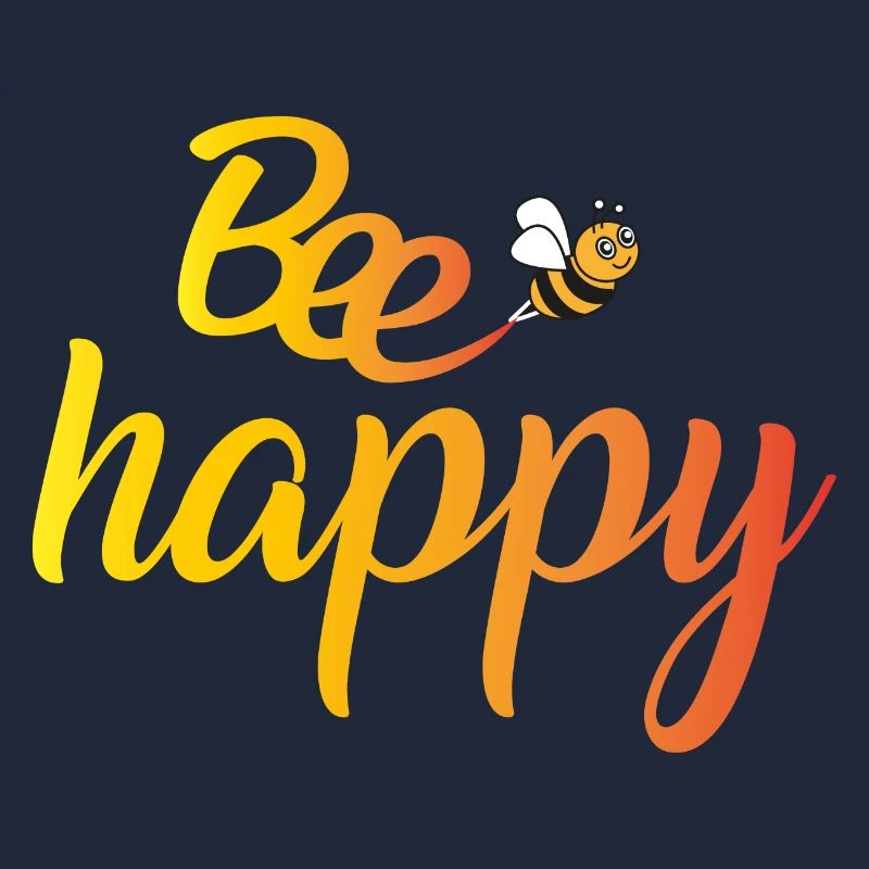 Bee Happy Gradient Font