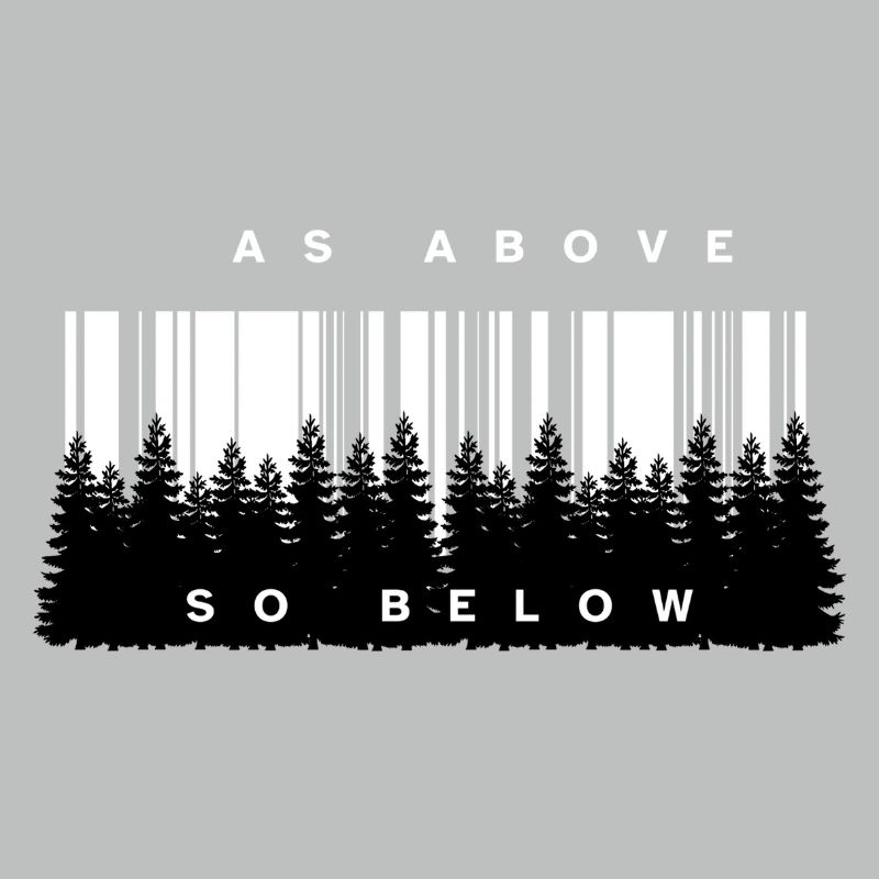 As Above So Below Forest Barcode
