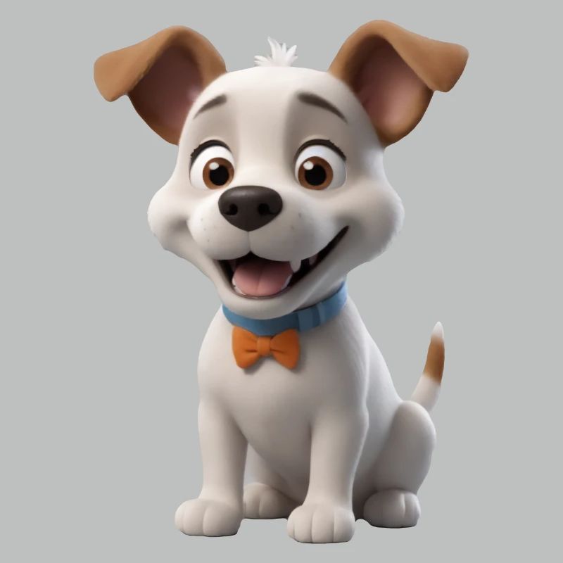 Cher chiot avec nœud papillon