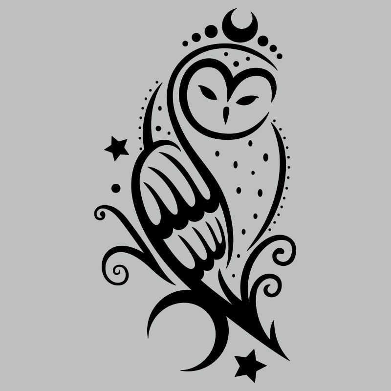 Eule Schneeeule Tattoo