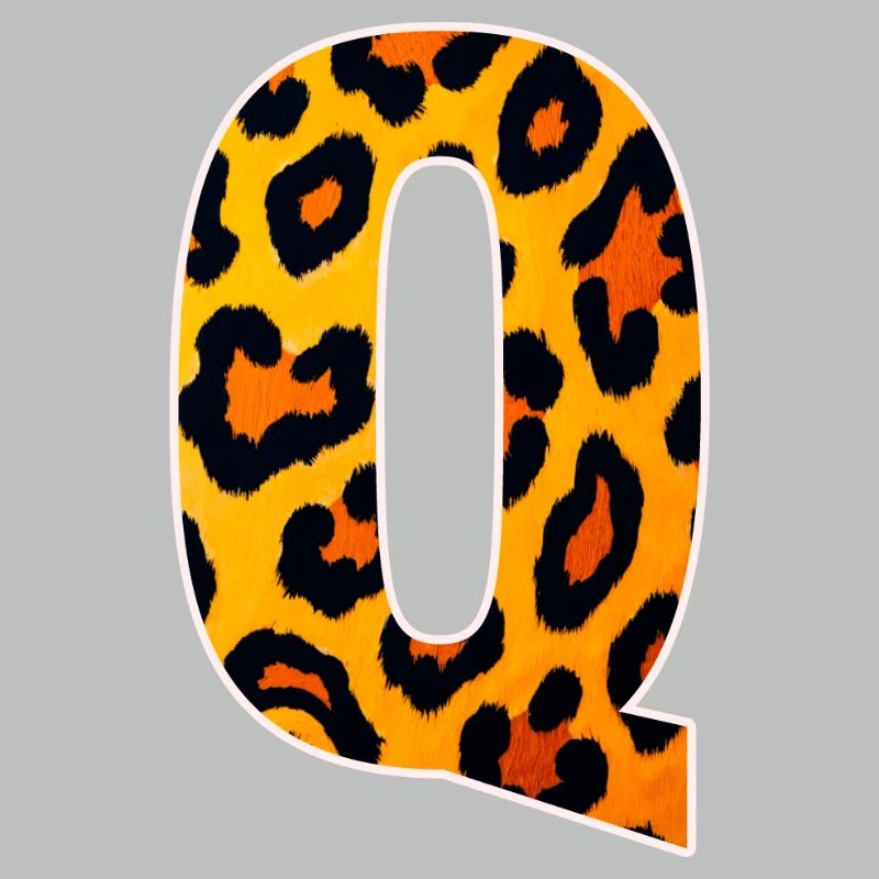 Leopard_Buchstabenmuster_-_Q