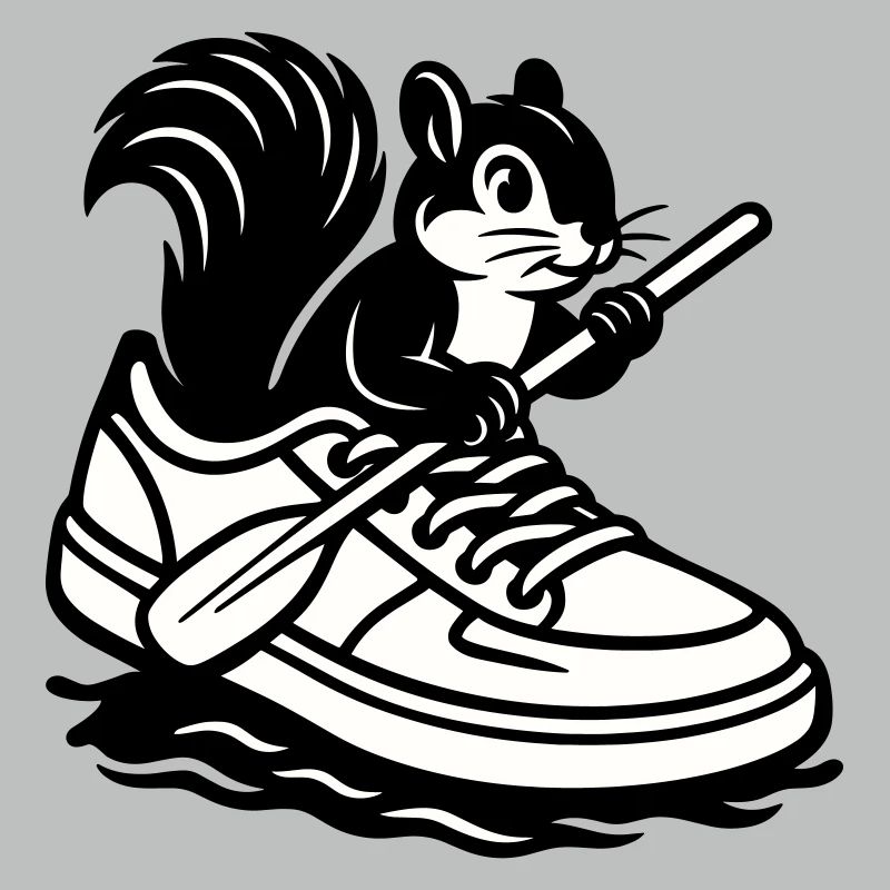 Eichhörnchen im Sneaker!