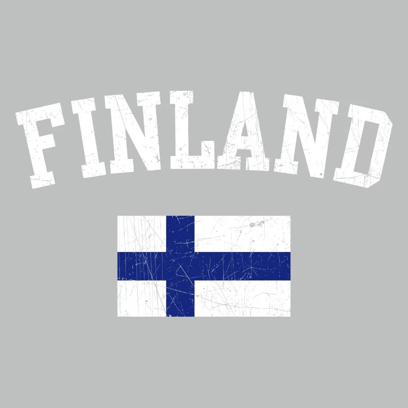 Typographie du drapeau en gras de la Finlande