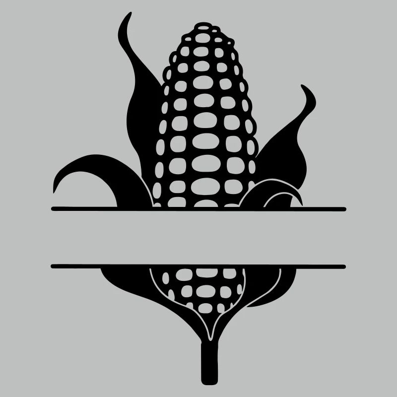 Corn cob text banner