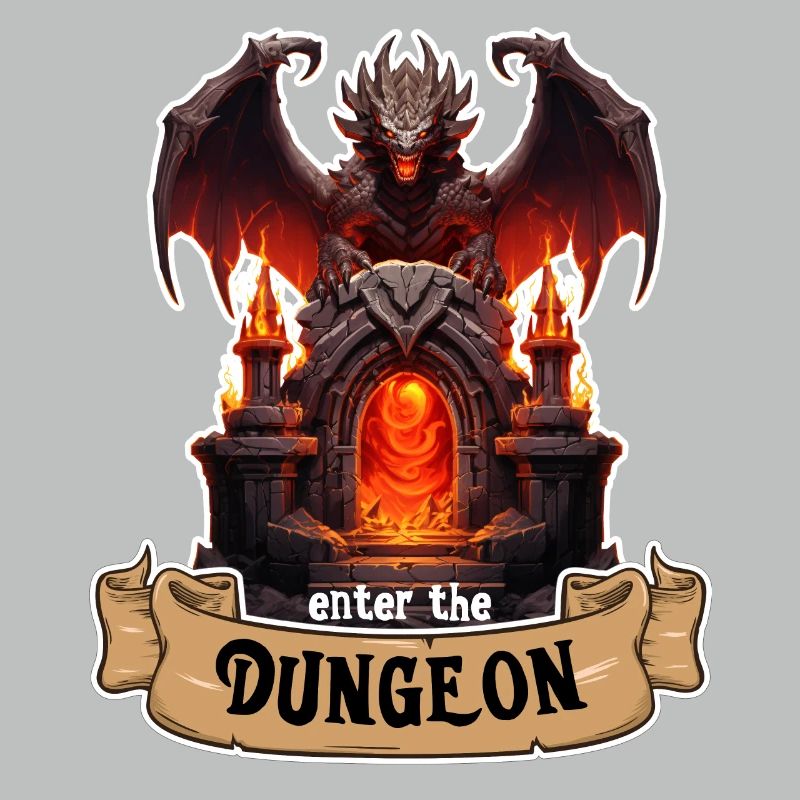 Enter the Dunegon RPG Gate Dragon